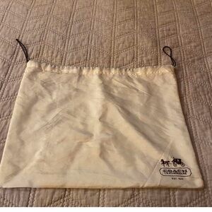 Coach Ivory Dust Bag with Logo